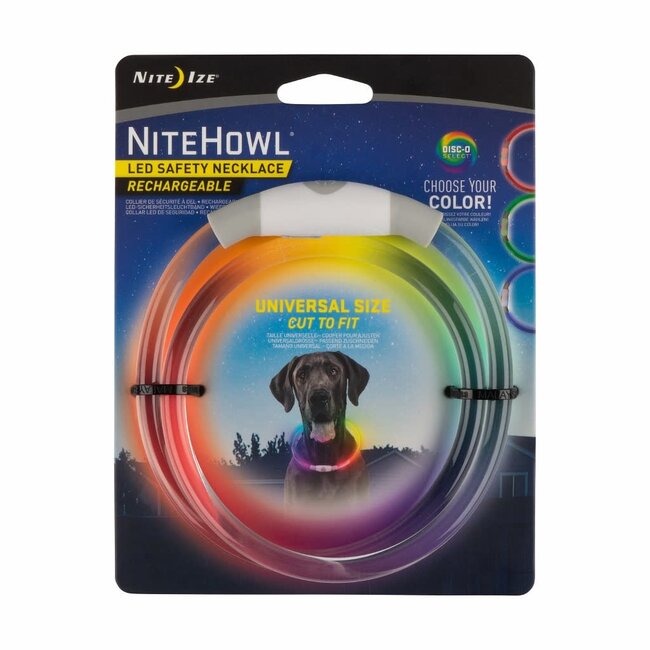 Nitehowl Rechargeable LED Safety Necklace Disc-O Select