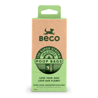 Beco Pets Unscented Degradable Poop Bags 120 Count