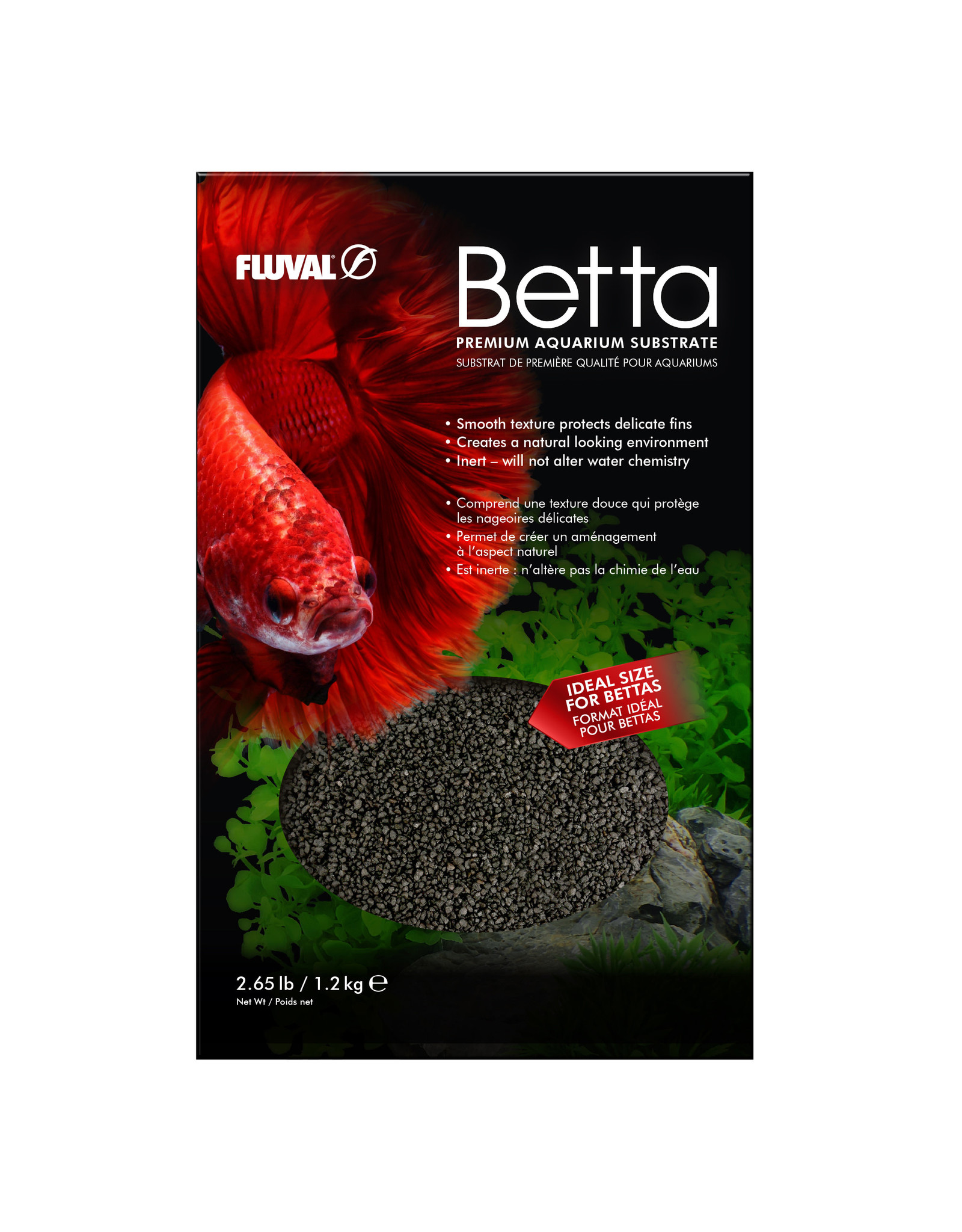 Fluval Fluval Betta Aquarium Substrate Black 2.65lb (1.2kg)