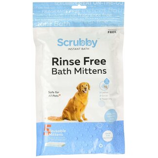 Scrubby Bath Scrubby Rinse Free Bath Mittens 5pk