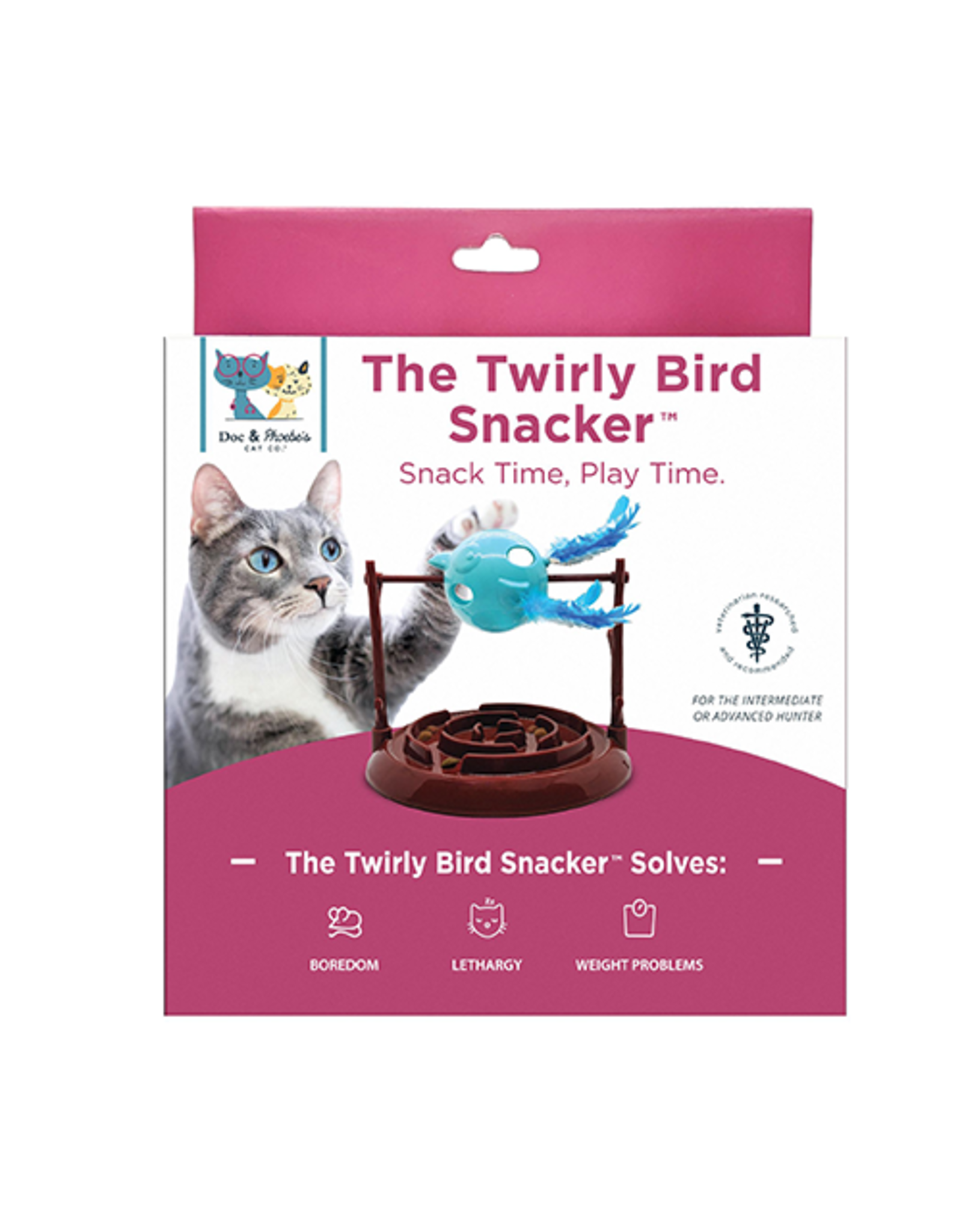 Spot Doc & Phoebe The Twirly Bird Snacker Cat Toy