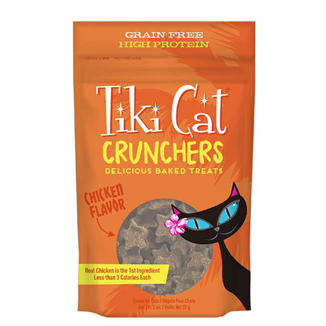 Tiki Cat Crunchers Chicken Flavor Cat Treat 2oz