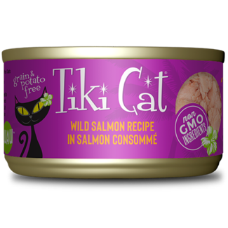 Tiki Cat Tiki Cat Wild Salmon in Salmon Consomme Wet Cat Food 2.8oz