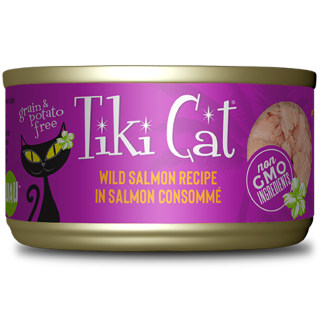 Tiki Cat Hanalei Luau Wild Salmon Wet Cat Food 2.8oz