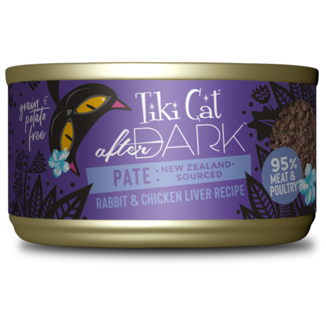 Tiki Cat Tiki Cat After Dark Rabbit & Chicken Liver Pate Wet Cat Food 3oz