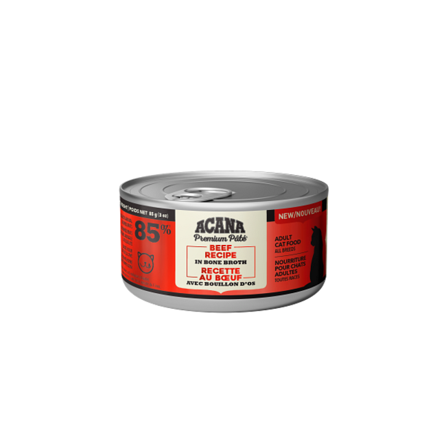 ACANA Premium Pâté Beef Recipe in Bone Broth Wet Cat Food 85g