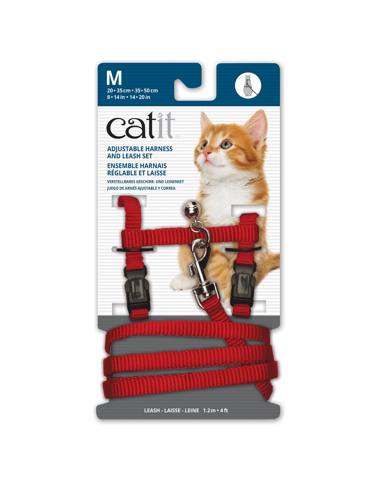 CatIt Adjustable Nylon Cat Harness & Leash Set Assorted Colours
