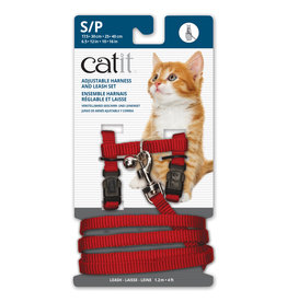 CatIt Adjustable Nylon Cat Harness & Leash Set Assorted Colours