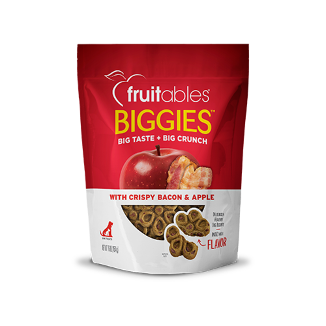 Fruitables Biggies - Crispy Bacon & Apple Dog Treat 16oz