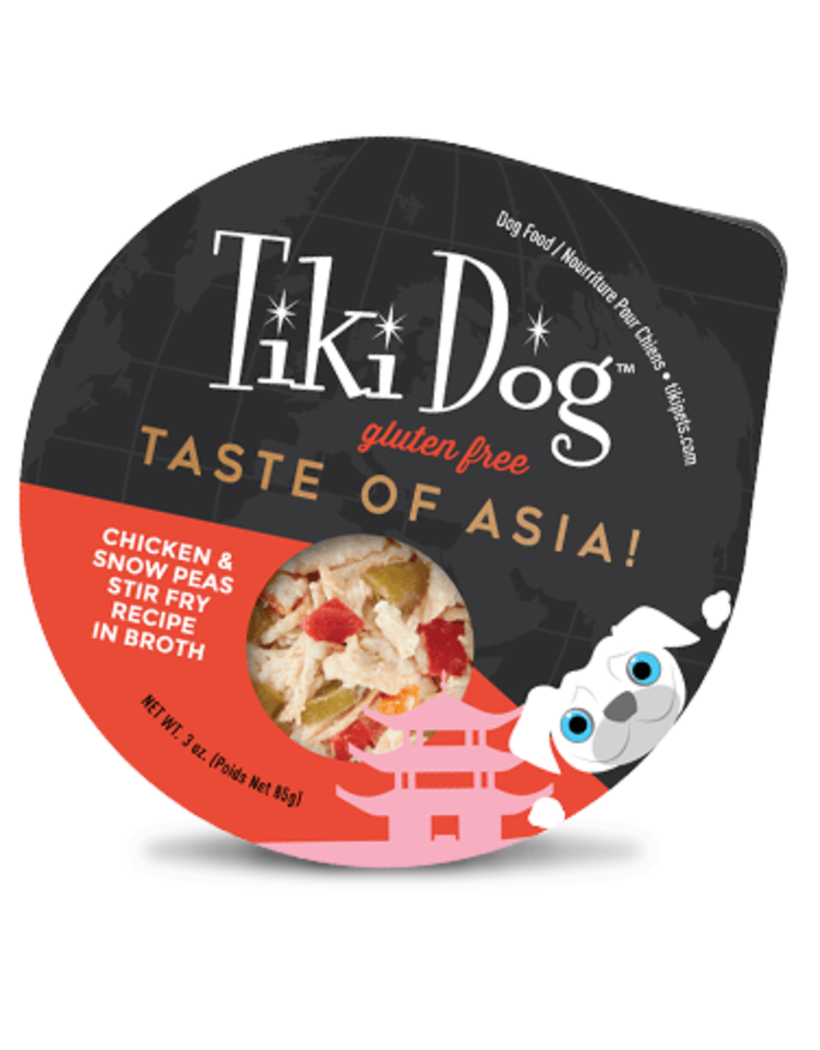 Tiki Cat Tiki Dog  Petites Taste of the World Asian Chicken Stir Fry Wet Dog Food 3oz