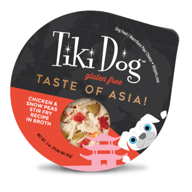 Tiki Dog  Petites Taste of the World Asian Chicken Stir Fry Wet Dog Food 3oz