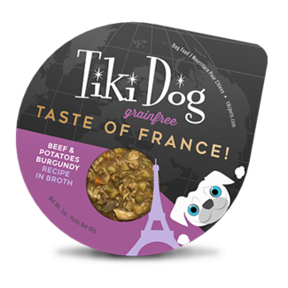 Tiki Cat Tiki Dog  Petites Taste of the World French Beef Burgundy Wet Dog Food 3oz