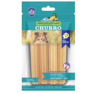 Himalayan Pet Supply Himalayan Churro Chew Cheese Flavour 4pk