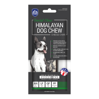 Himalayan Pet Supply Himalayan Dental Chew Cheese-Char Flavour Medium