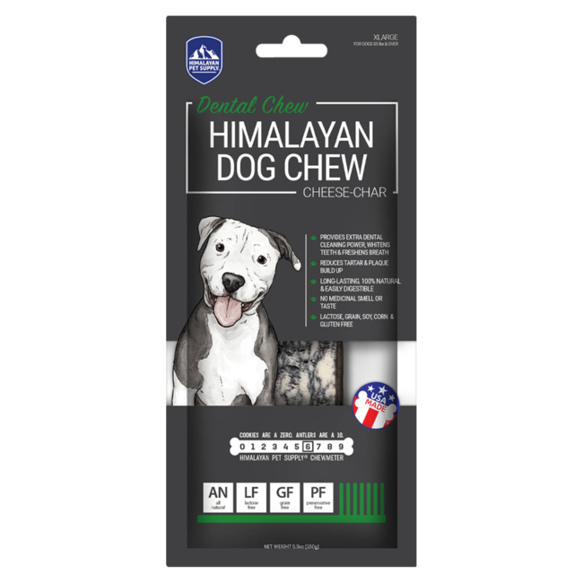 Himalayan Dental Chew Cheese-Char Flavour X-Large