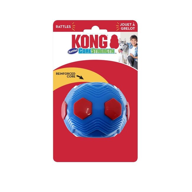 Kong CoreStrength Rattlez Pod Dog Toy M/L