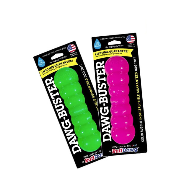 Indestructible Rubber Dawg-Buster Assorted Regular 8.5"x2.5"