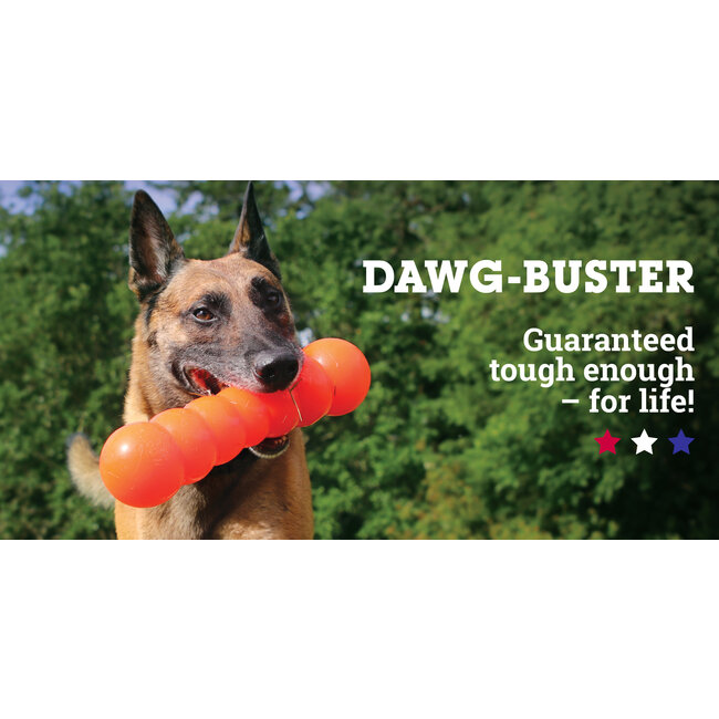 Indestructible Rubber Dawg-Buster Assorted XL 12"x3.25"