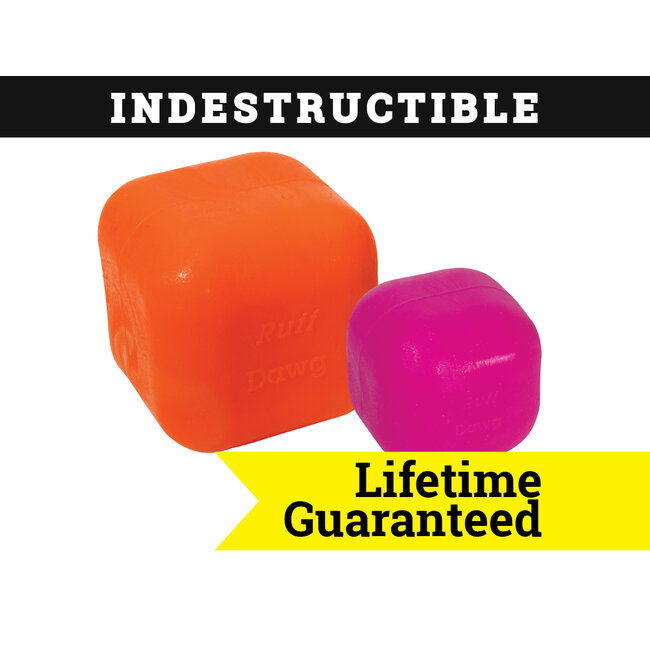 Indestructible Rubber Dawg-Cubes Assorted XL 3.5"