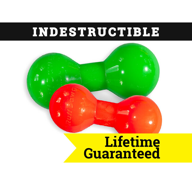 Indestructible Rubber Big Dawg Barbell Assorted XL 8"x4.5"
