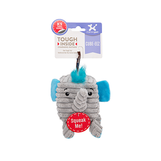 Charming Pet Cube-Eez Elephant Small Plush Dog Toy