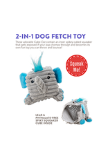 Charming Pet Cube-Eez Elephant Small Plush Dog Toy