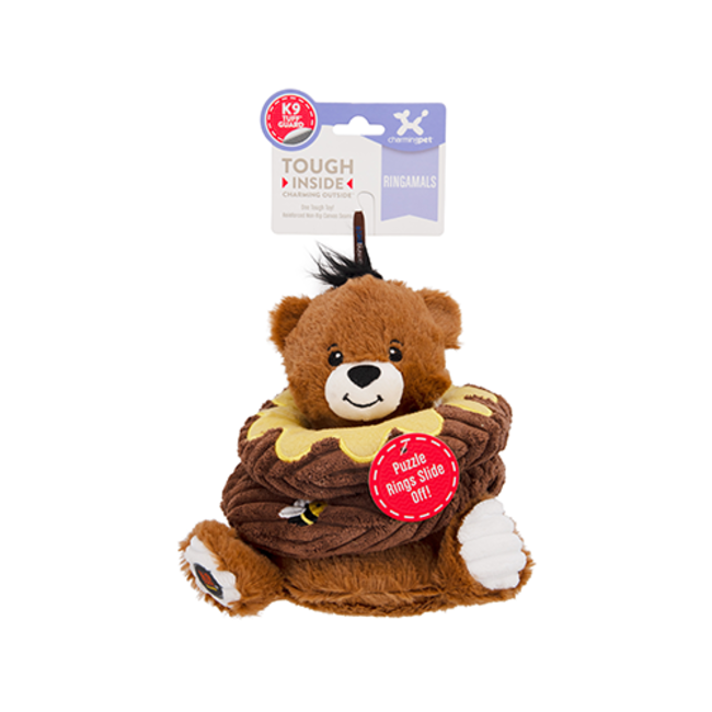 Ringamals Honey Bear Plush Puzzle Dog Toy