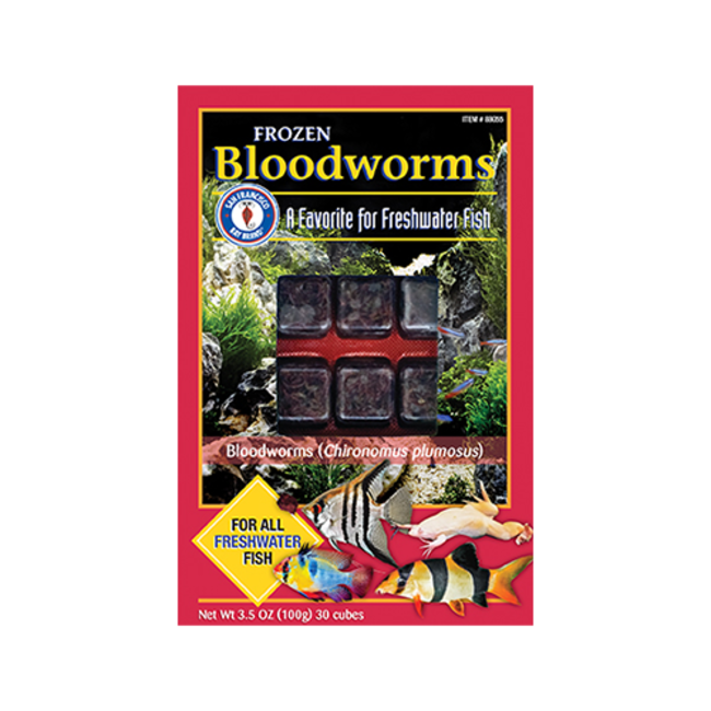 San Francisco Bay Bloodworms Cube 3.5 oz (100 g)