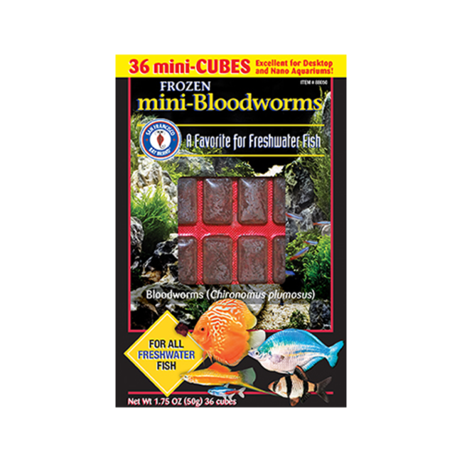 San Francisco Bay Mini Bloodworms Cube 1.75oz (50 g)