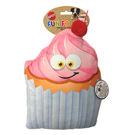 Spot Spot Fun Food Jumbo Cupcake 11" Plush Dog Toy