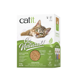 CatIt Go Natural! Wood Clumping Cat Litter 7.5kg (16.5lbs) Box