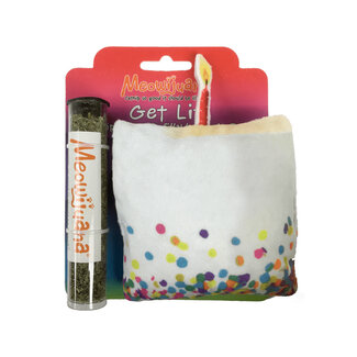 SmarterPaw Meowijuana Catnip Toys Get Lit Refillable Birthday Cake