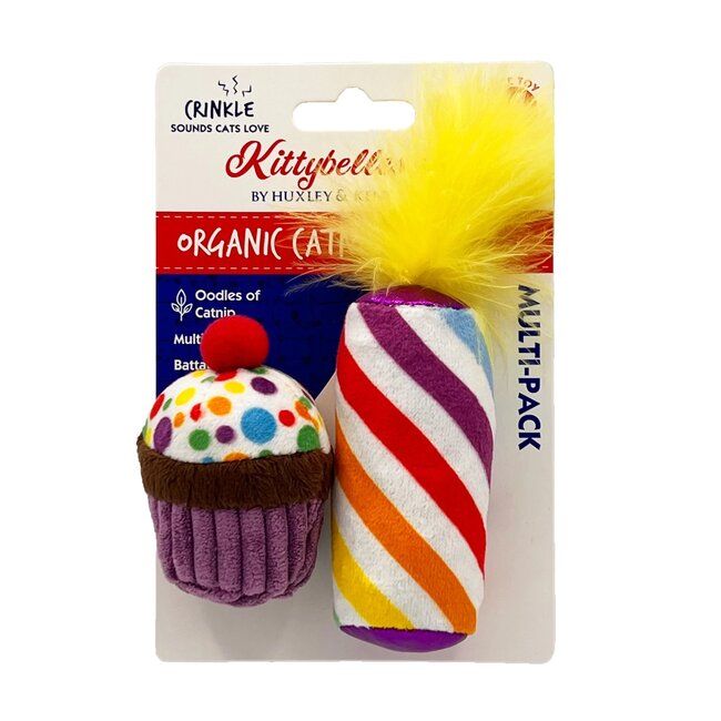 Kittybelles Plush Cupcake & Candle - 2pk