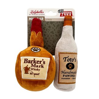 Huxley & Kent Lulubelles Tiny Tuffs Mini Bar Barker's Mark Whisky & Toto's Pawdka - 2pk