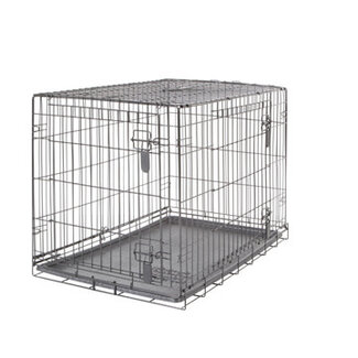 DogIt Two Door Wire Crate - Large - 91 x 56 x 62 cm (36 x 22 x 24.5 in)