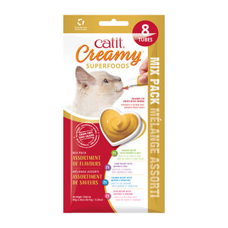 CatIt Catit Creamy Superfood Treats - Assorted Multipack - 8 pack