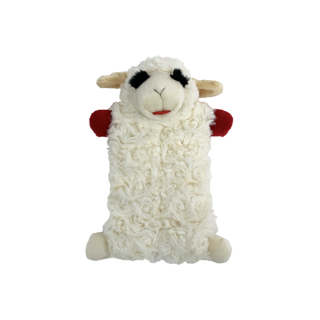 Lamb Chop Squeaker Mat Dog Toy 9"