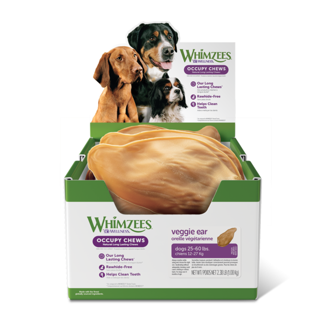 Whimzees Veggie Ear Dental Chew for Dogs