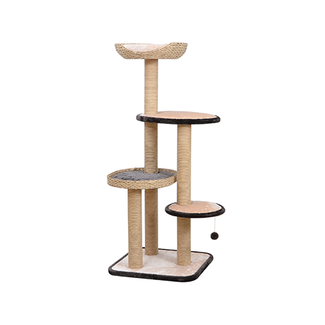 Petpals Group Treehouse Natural 4-Level Cat Tree Tower