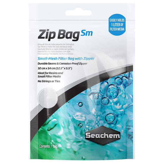 Seachem Zip Bag - Small Mesh - 12.5"x5.5"