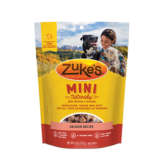 Zuke's Zuke's Mini Naturals Salmon Recipe Dog Treat 6oz