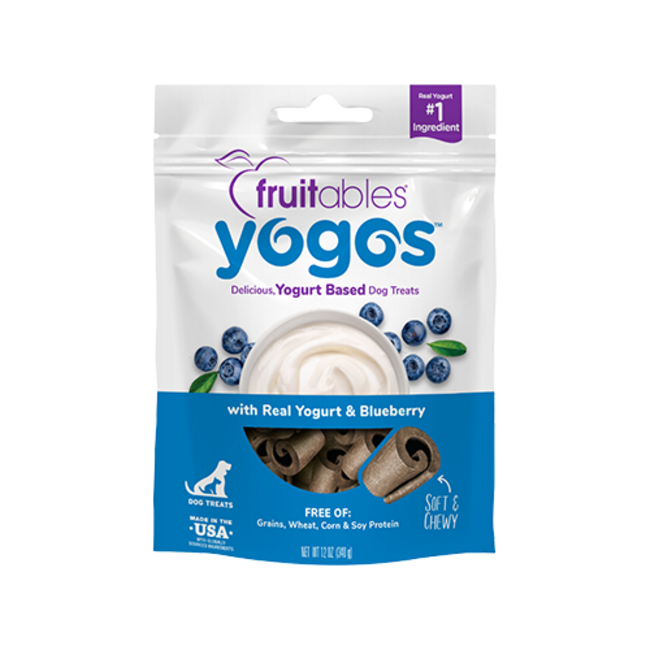 Fruitables Yogos with Real Yogurt & Blueberry Dog Treat 12oz