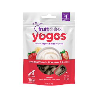 Fruitables Fruitables Yogos with Real Yogurt, Strawberry & Banana Dog Treat 12oz