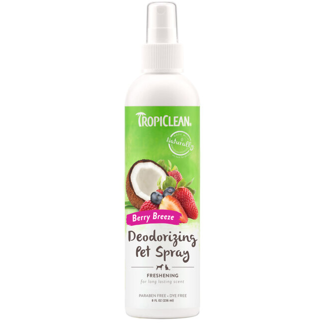 Tropiclean Pet Deodorizing Spray Berry Breeze 8oz