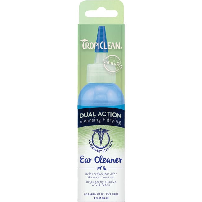 Tropiclean Dual Action Ear Cleaner for Pets 4oz