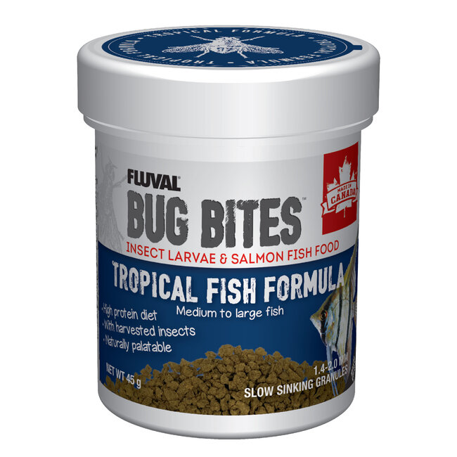 Bug Bites Tropical Medium-Large 1.4-1.6mm granules for Angels/Large Gouramis
