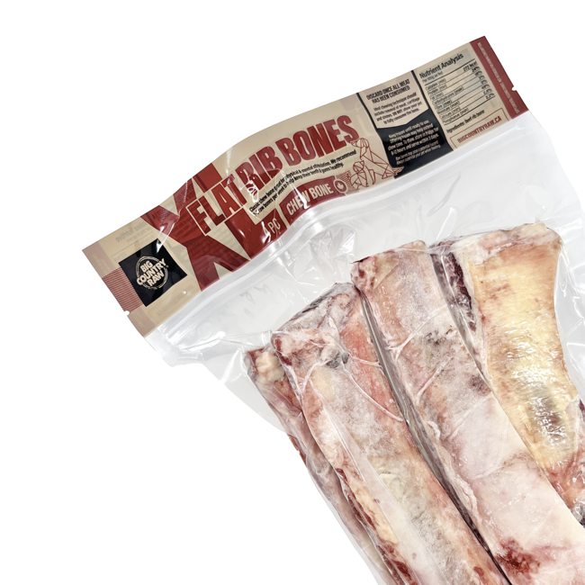 XL Flat Rib Bone 4pc
