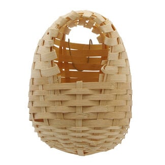 Living World Bamboo Bird Nest for Finches Large 14cm x 11cm x 16cm (5.5" x 4.3" x 6.25")