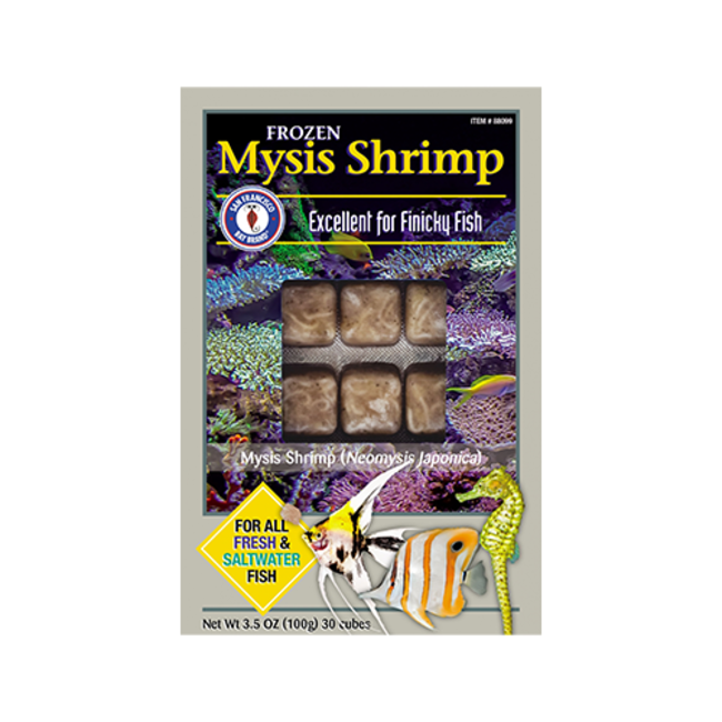 San Francisco Bay Mysis Shrimp Cube 3.5oz (100g)