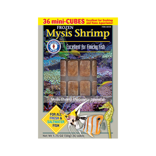 San Francisco Bay Mysis Shrimp Mini Cube 1.75oz (50g)
